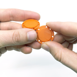 Magnetic button 26 mm., Orange