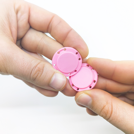 Magnetic button 26 mm., Pink