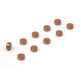 Colored power magnets 6x3 mm, 10 pack, copper