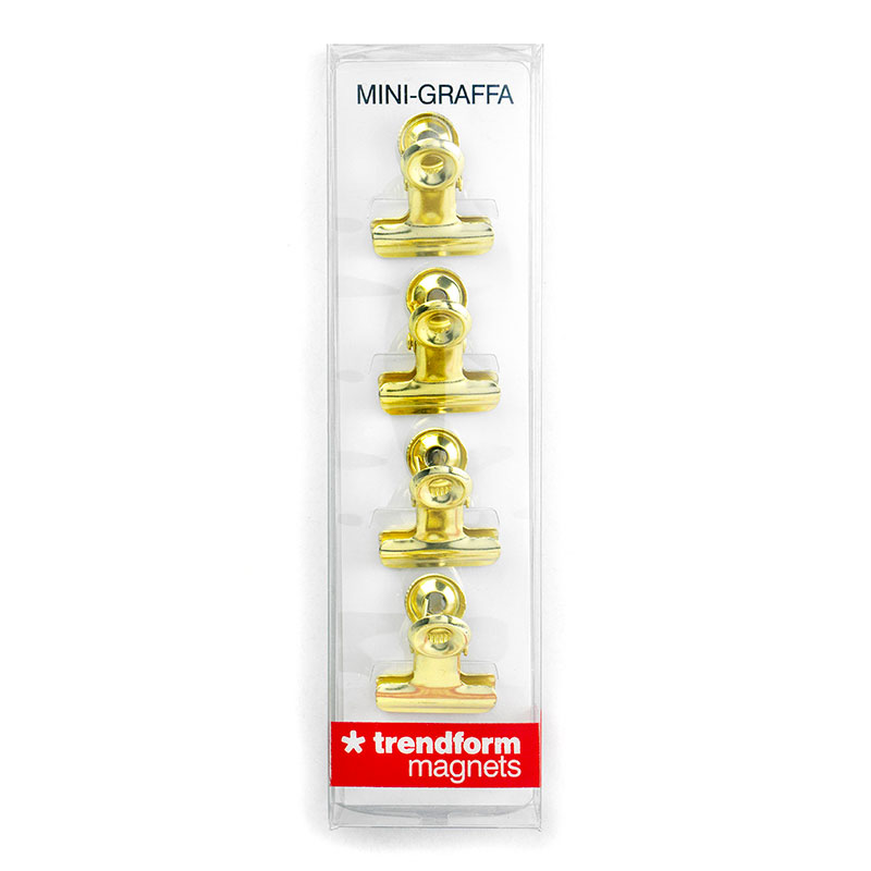 Magnetic clamps brass, Bulldog xsmall 4-pack