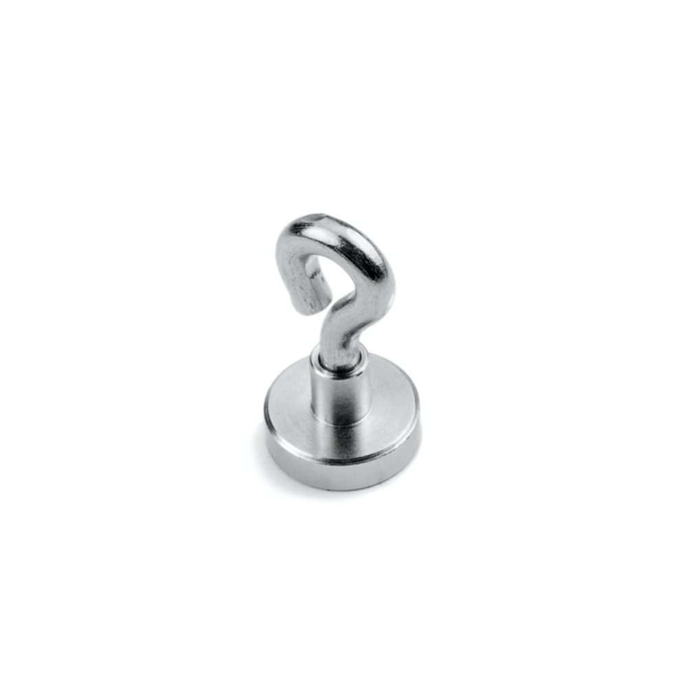 Pot magnet with closed hook, Ø16 mm.