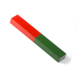 Block magnet 100x15 mm. red/green (short) - AlNiCo