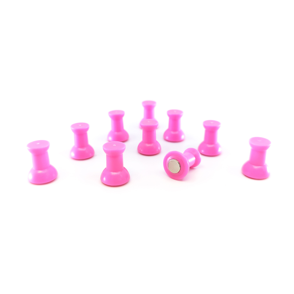 PIN magnets, pink 10 pack - fridge magnets