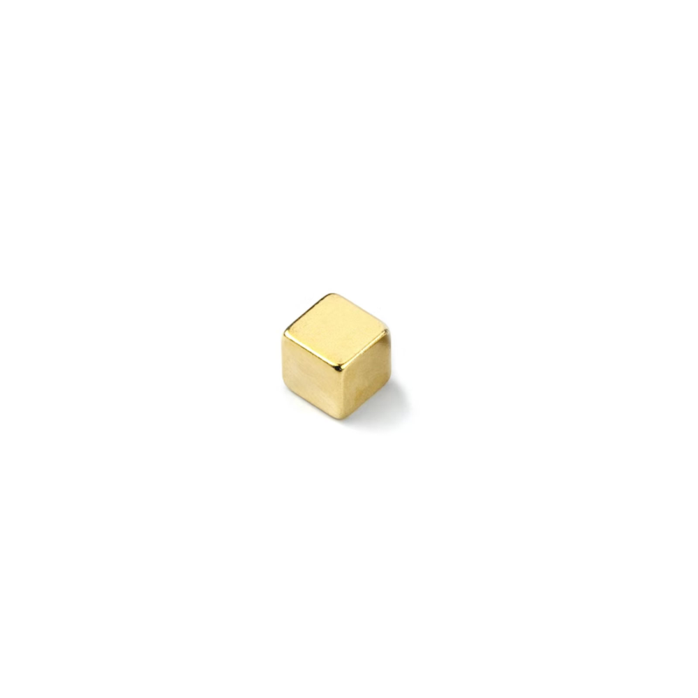 MagCube magnetic cube 5x5x5 mm., gold