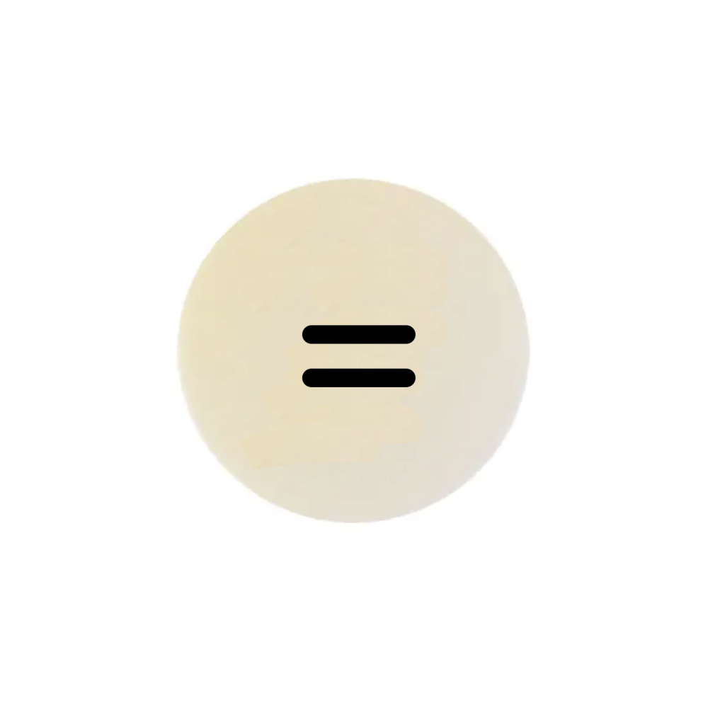 Strong symbol magnet, White Round (=)