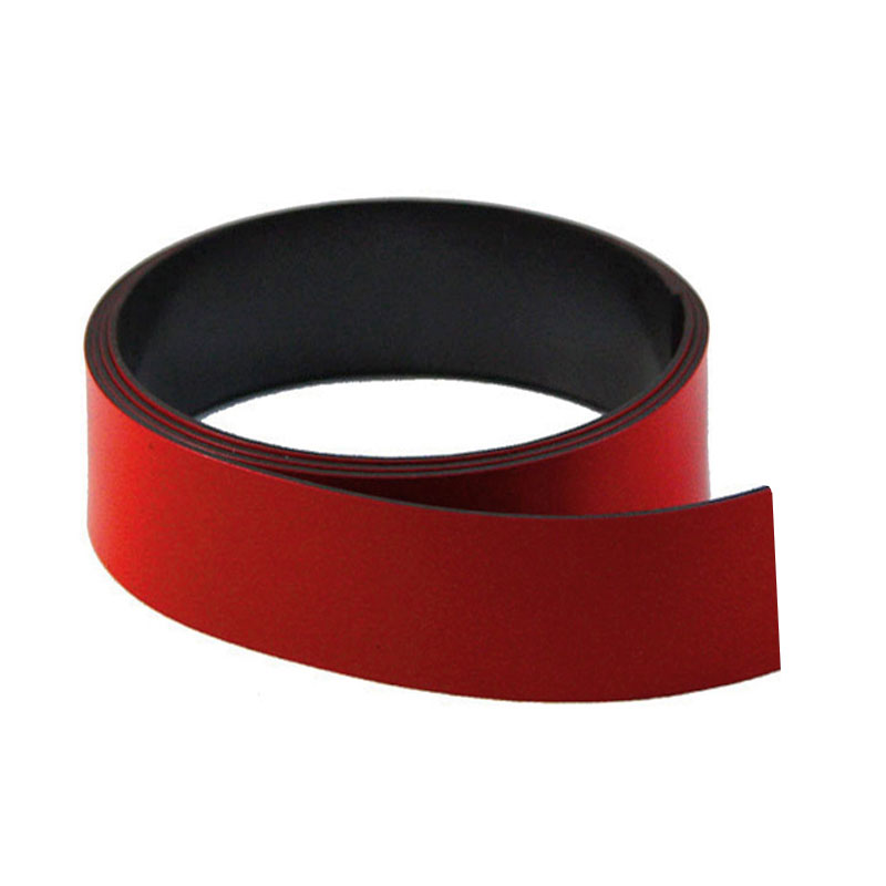 Magnetic foil, Red 30 mm. x 1 m.