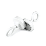 Pot magnet with closed hook, White Ø25 mm.