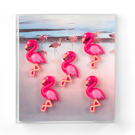 FLAMINGO pink 5 pack - Fridge magnets