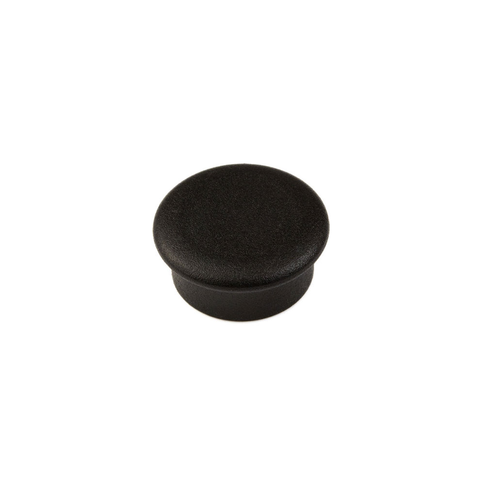 Strong office magnet, black round Mini