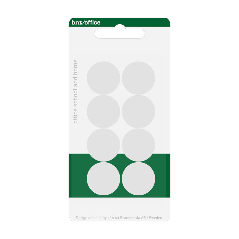 BNT Office Magnet, White Ø20 mm. (8-pack)