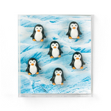 Penguin magnets, 6 pack - fridge magnets