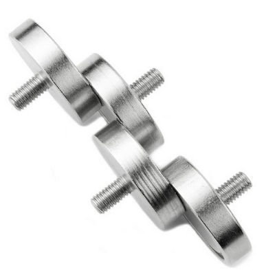 Pot magnet w. threaded stud, Ø32 mm.