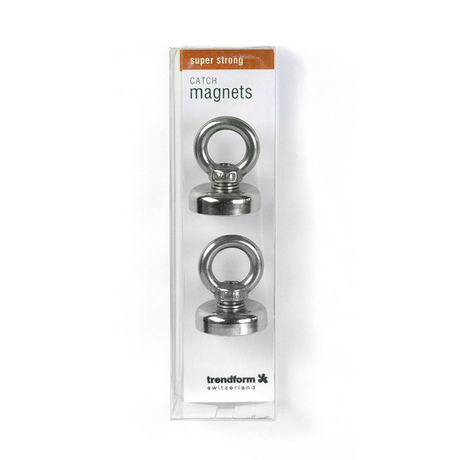 Pot magnet w. eyelet Ø25 mm (2-pack)