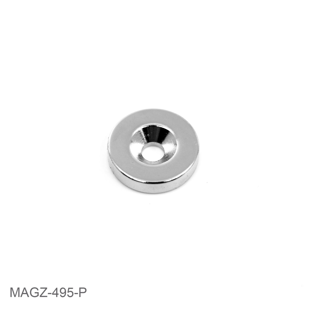 Countersunk magnet 18x4 mm. (neodymium)