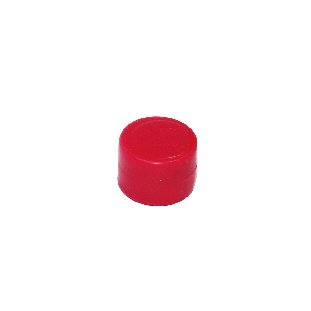 Rubber magnet, Disc 17x12 mm. - Red