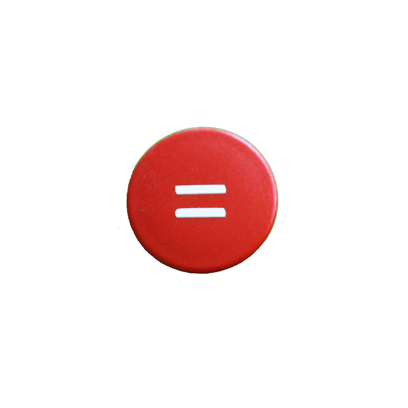 Strong symbol magnet, Red Round (=)