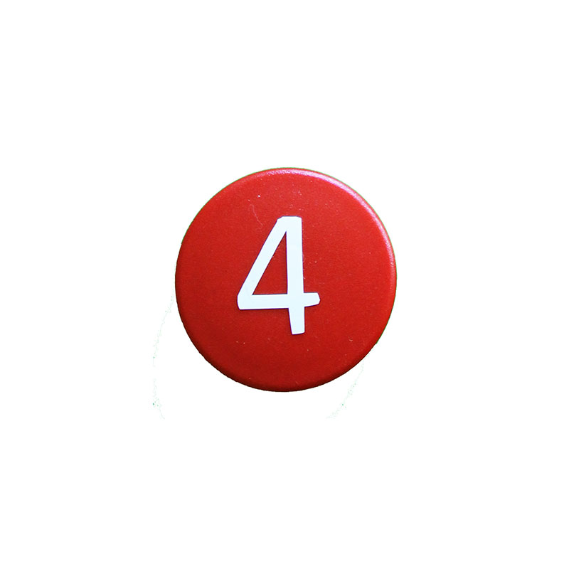 Strong symbol magnet, Red Round (4)