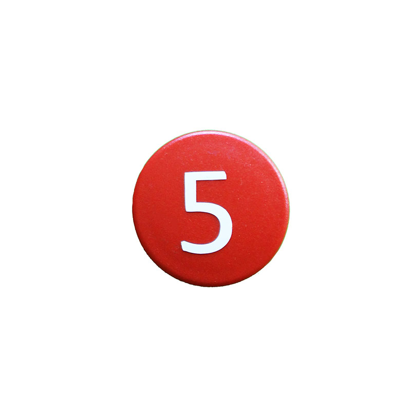 Strong symbol magnet, Red Round (5)