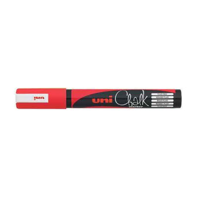 UNI Chalk Marker, Red (1.8 - 2.5 mm) - PWE-5M