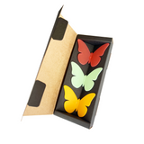 BUTTERFLIES red/yellow/green MIX 3-pack  - fridge magnets