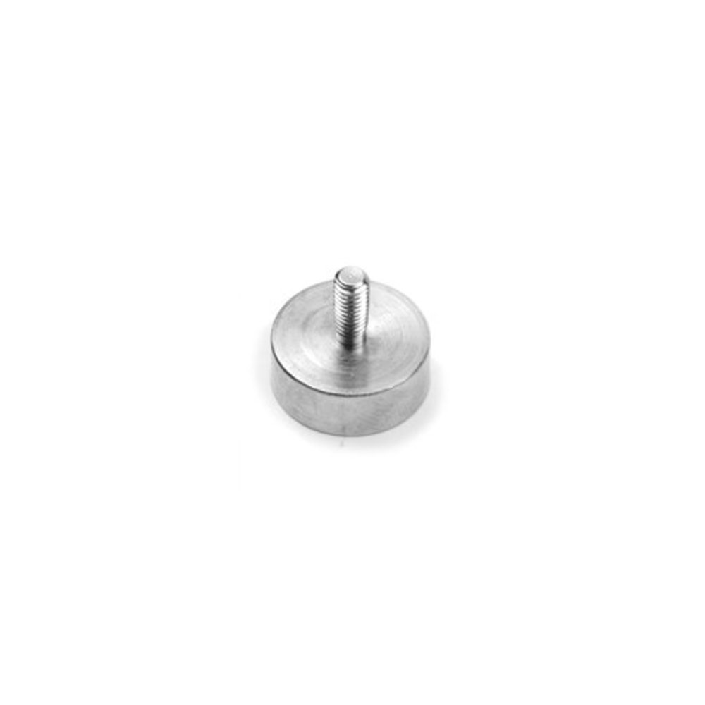 Pot magnet w. threaded stud, Ø13 mm.