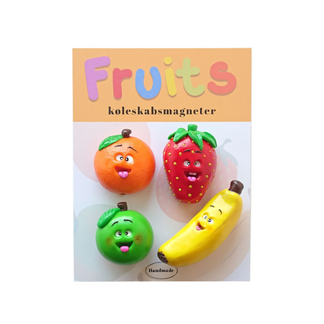 SMILEY fruit magnets, 4-pack - fridge magnets