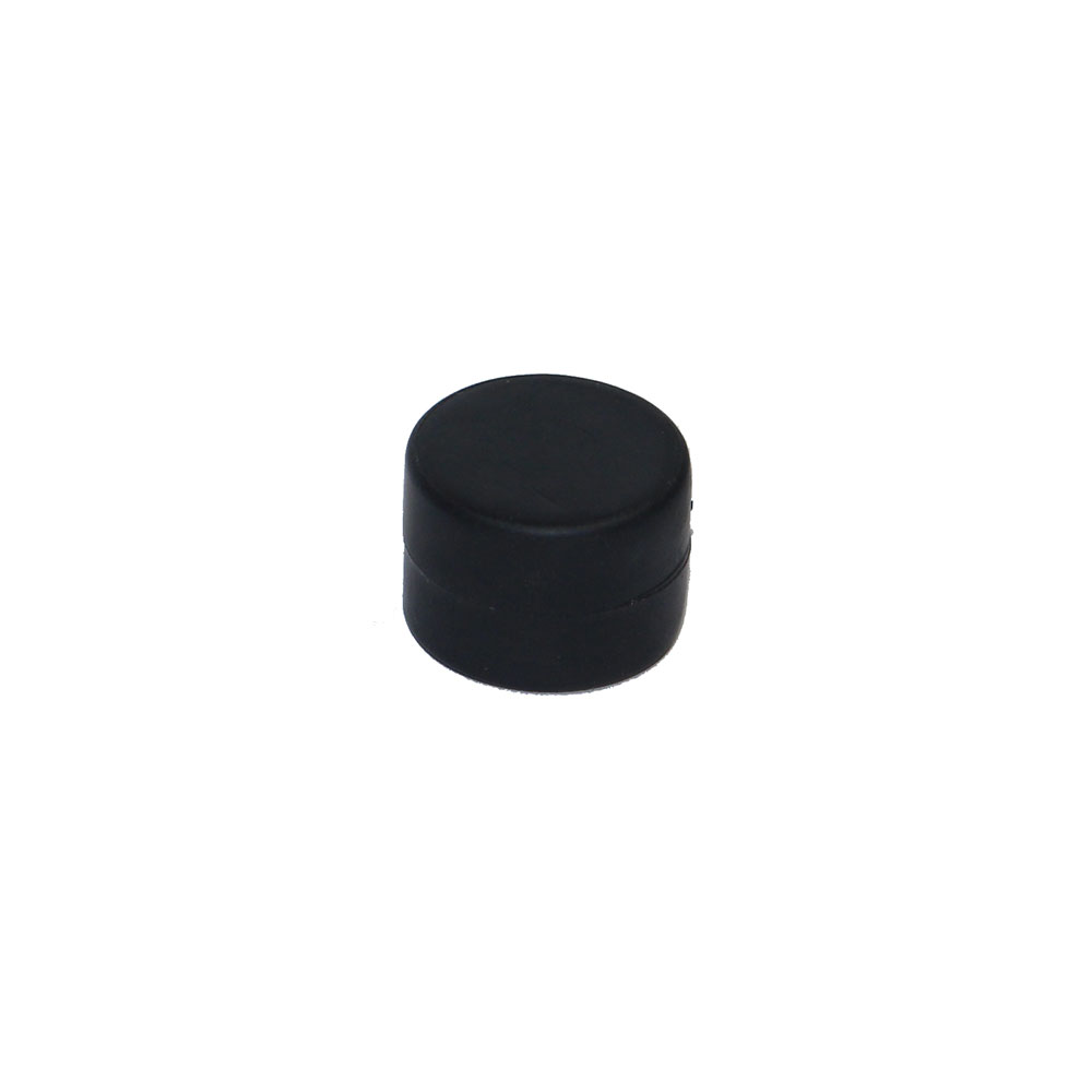 Rubber magnet, Disc 17x12 mm. - Black