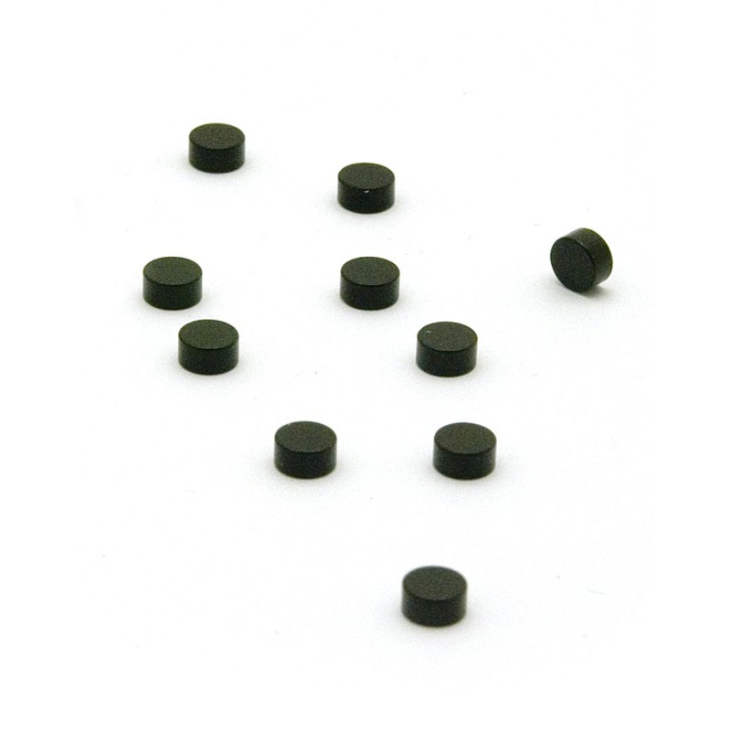 Colored power magnets 6x3 mm, 10 pack, black