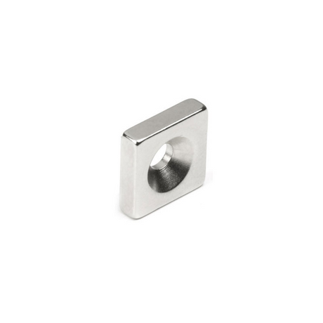 Countersunk magnet 15x15x4 mm. (neodymium)