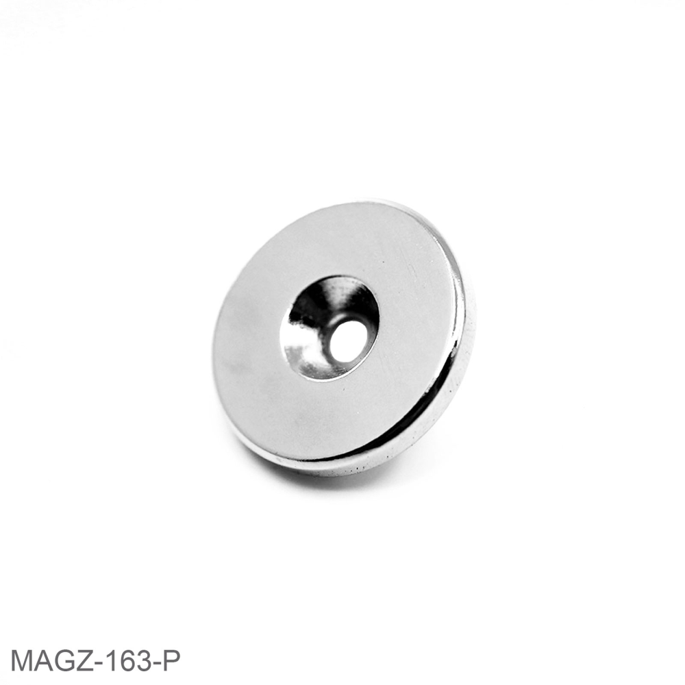 Countersunk magnet 34x4 mm. (neodymium)