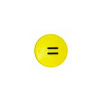 Strong symbol magnet, Yellow Round (=)