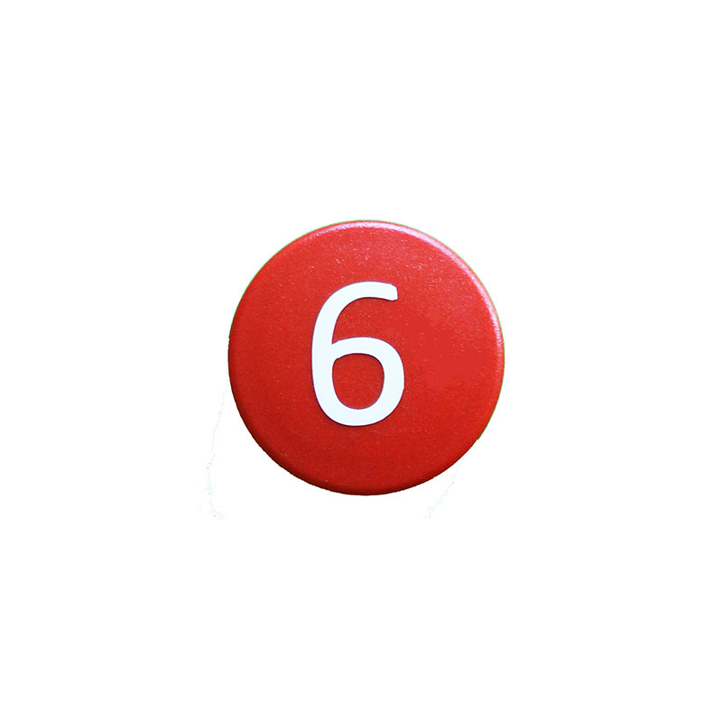 Strong symbol magnet, Red Round (6)