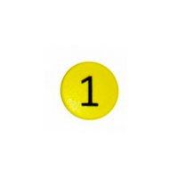 Strong symbol magnet, Yellow Round (1)