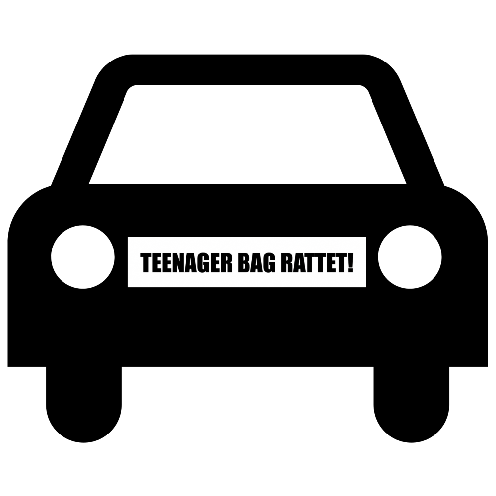 TEENAGER BEHIND THE WHEEL #2 - magnetic sign for car