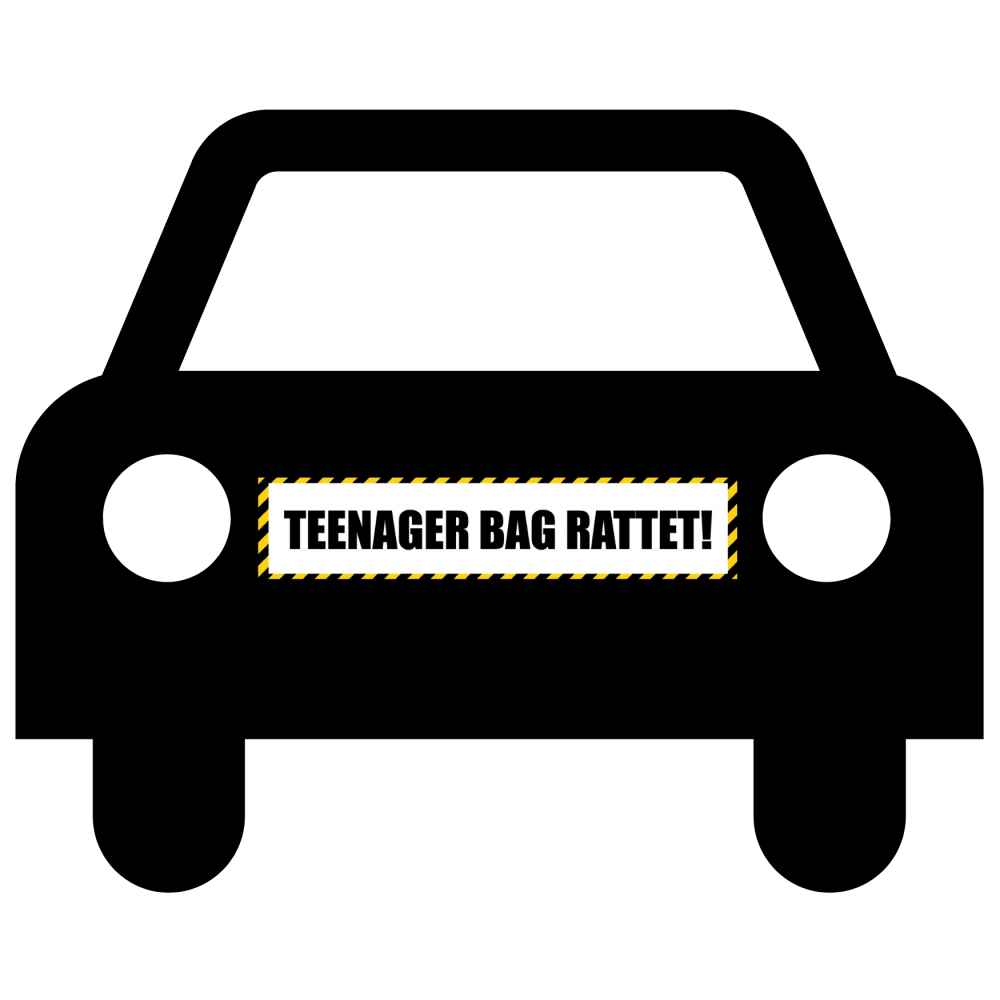 TEENAGER BEHIND THE WHEEL #1 - magnetic sign for car