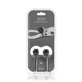 ZOO wrap cable holder black/white pig, 2-pack